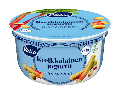 Valio kreikkalainen jogurtti 150g raparperi laktoositon