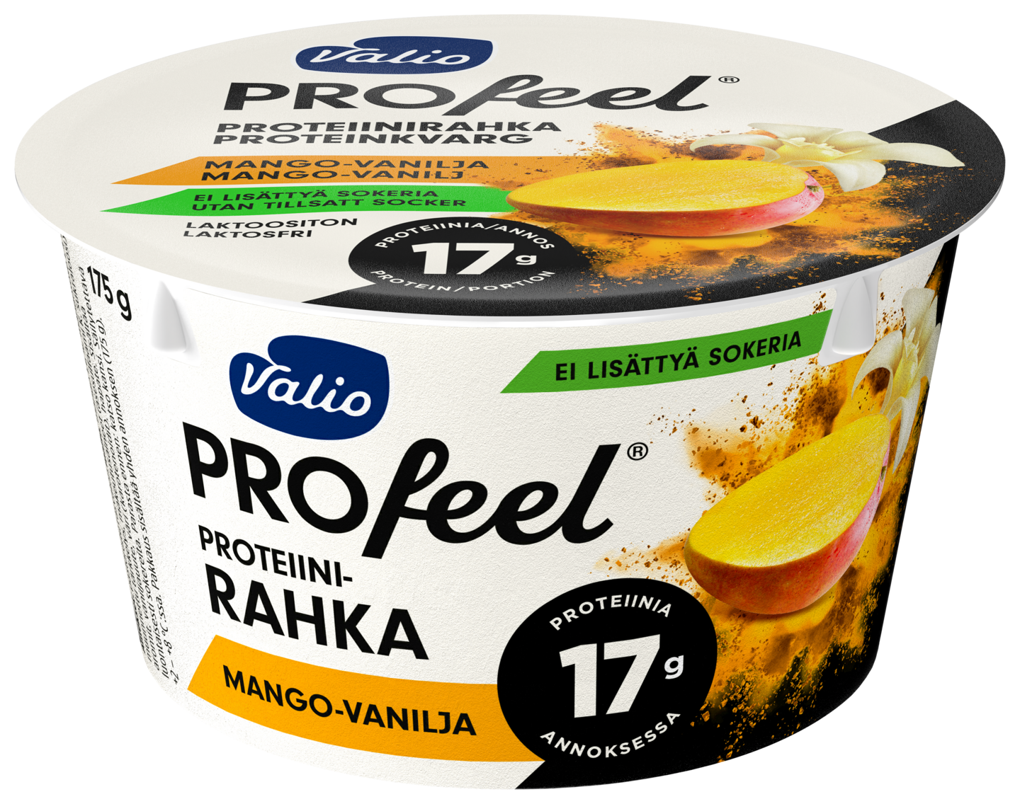 Valio PROfeel proteiinirahka 175g mango-vanilja sokeroimaton laktoositon