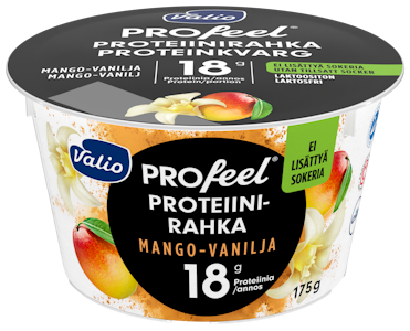 Valio PROfeel proteiinirahka 175g mango-vanilja sokeroimaton laktoositon