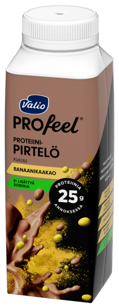 Valio PROfeel laktoositon proteiinipirtelö banaani-kaakao 2,5dl | K-Ruoka  Verkkokauppa