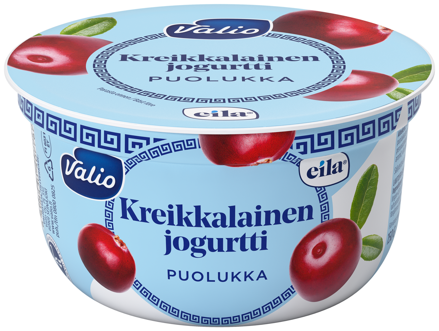 Valio kreikkalainen jogurtti 150 g puolukka laktoositon