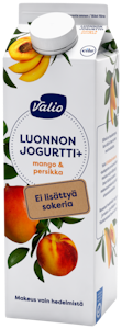 Valio Luonnonjogurtti+ 1kg mango & persikka laktoositon