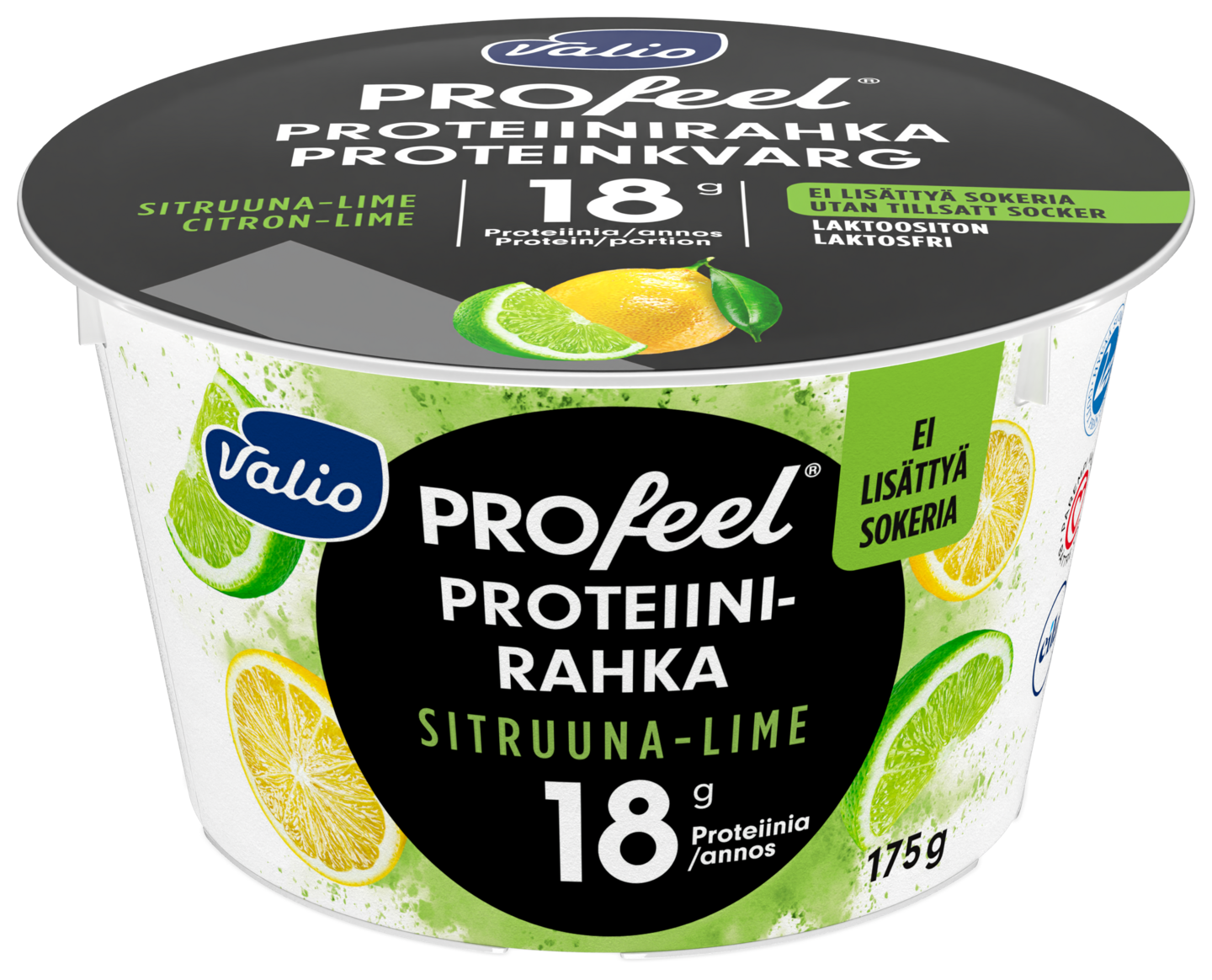 Valio PROfeel proteiinirahka 175g sitruuna-lime laktoositon