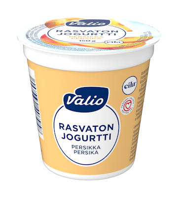 Valio jogurtti 150g persikka laktoositon rasvaton