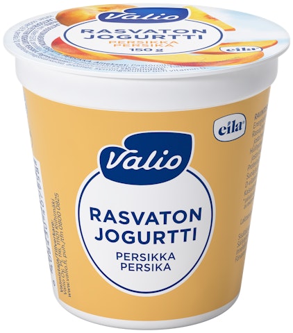 Valio jogurtti 150g persikka laktoositon rasvaton