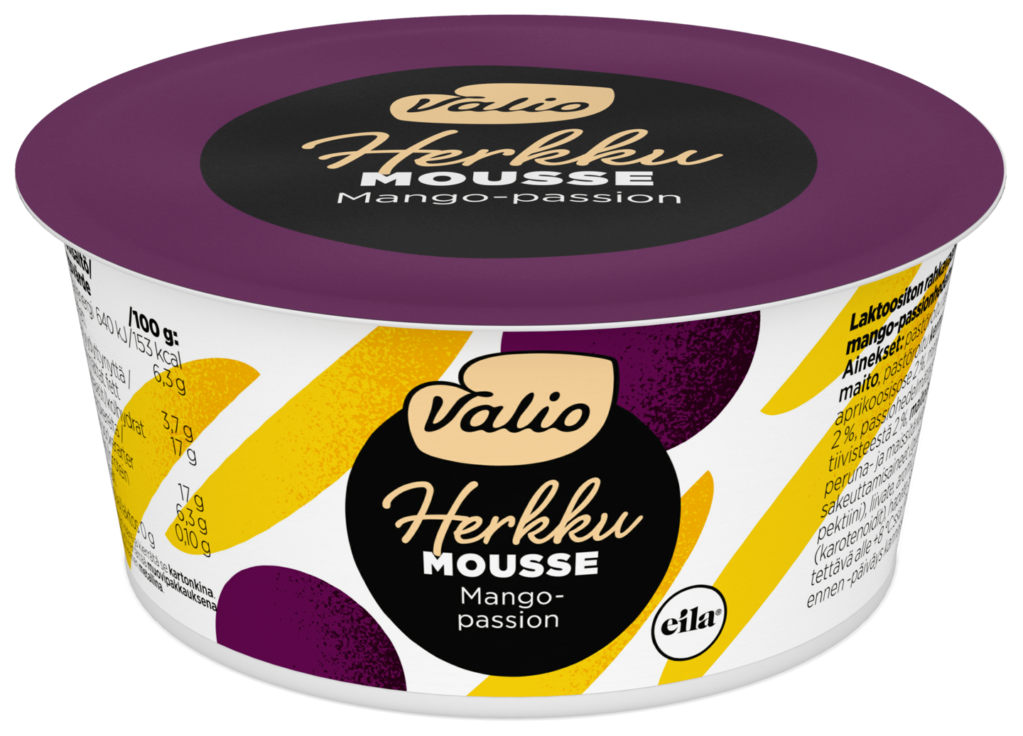 Valio Herkku mousse 100g mango-passion laktoositon