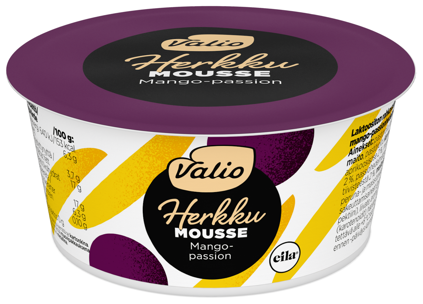 Valio Herkku mousse 100g mango-passion laktoositon - HoReCa-tukku Kespro