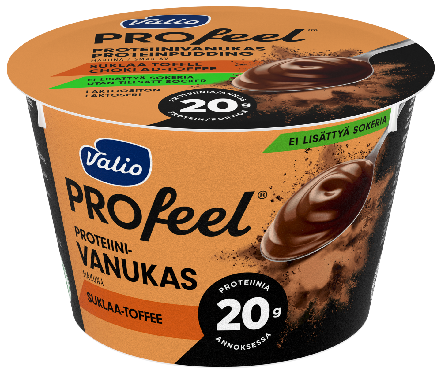 Valio Profeel proteiinivanukas 180g suklaa-toffee laktoositon