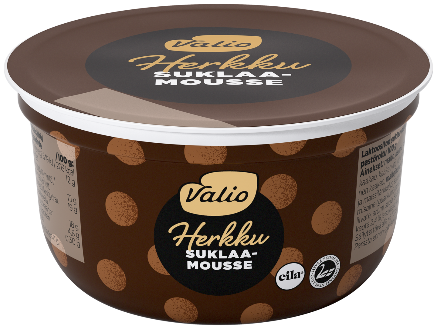 Valio Herkku mousse 100g suklaa laktoositon