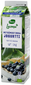 Valio Luomu jogurtti 1kg metsämustikka laktoositon