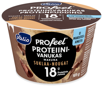 Valio PROfeel proteiinivanukas 185g suklaa-nougat makeutusaineeton laktoositon