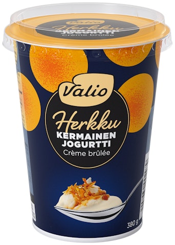 Valio Herkku kermainen jogurtti 380g crème brûlée laktoositon