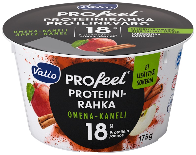 Valio PROfeel proteiinirahka 175g omena-kaneli sokeroimaton laktoositon | K- Ruoka Verkkokauppa