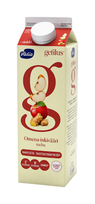 Gefilus mehu 1l omena-inkivääri + sinkki