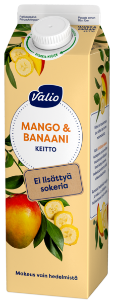 Valio mango-banaanikeitto 1kg ei lisättyä sokeria