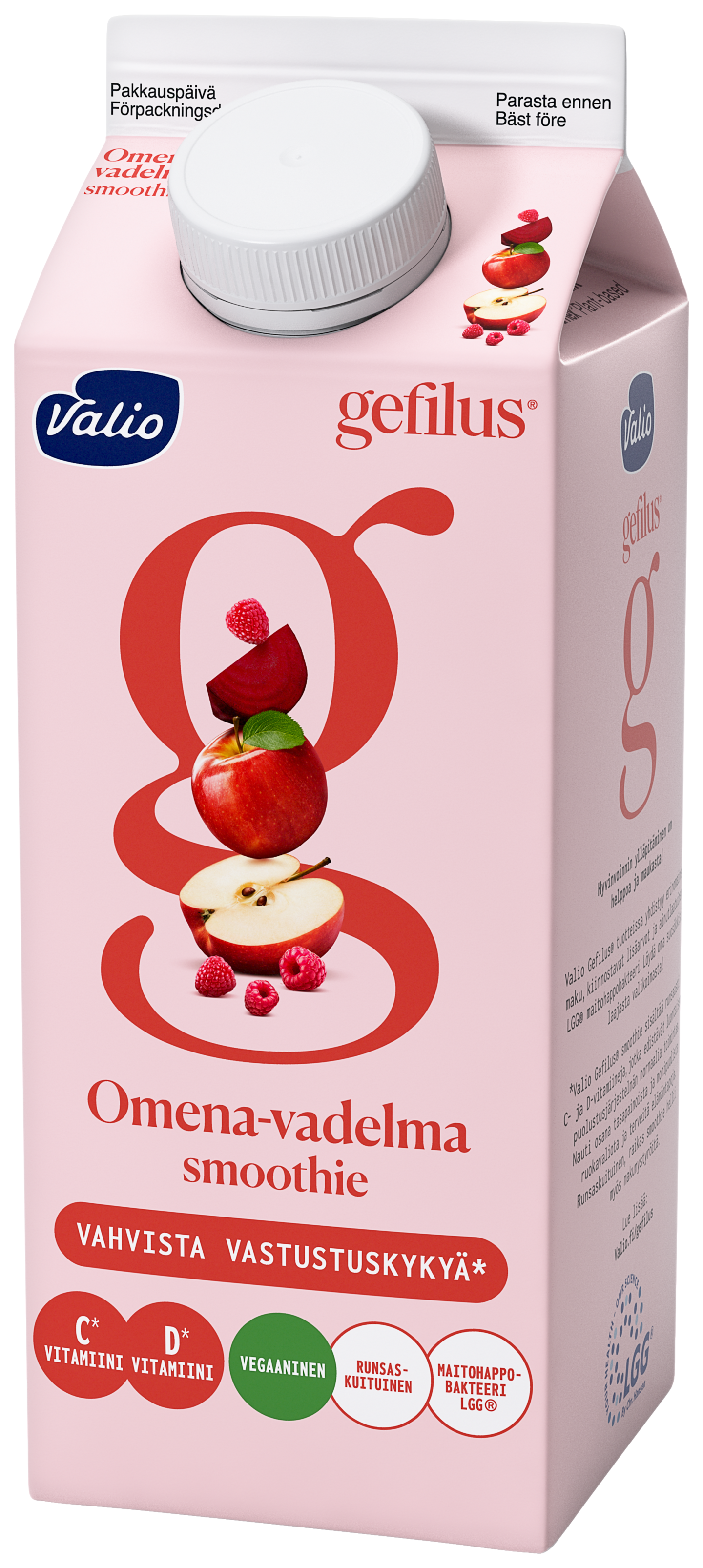 Valio Gefilus smoothie 0,75l omena-vadelma | K-Ruoka Verkkokauppa
