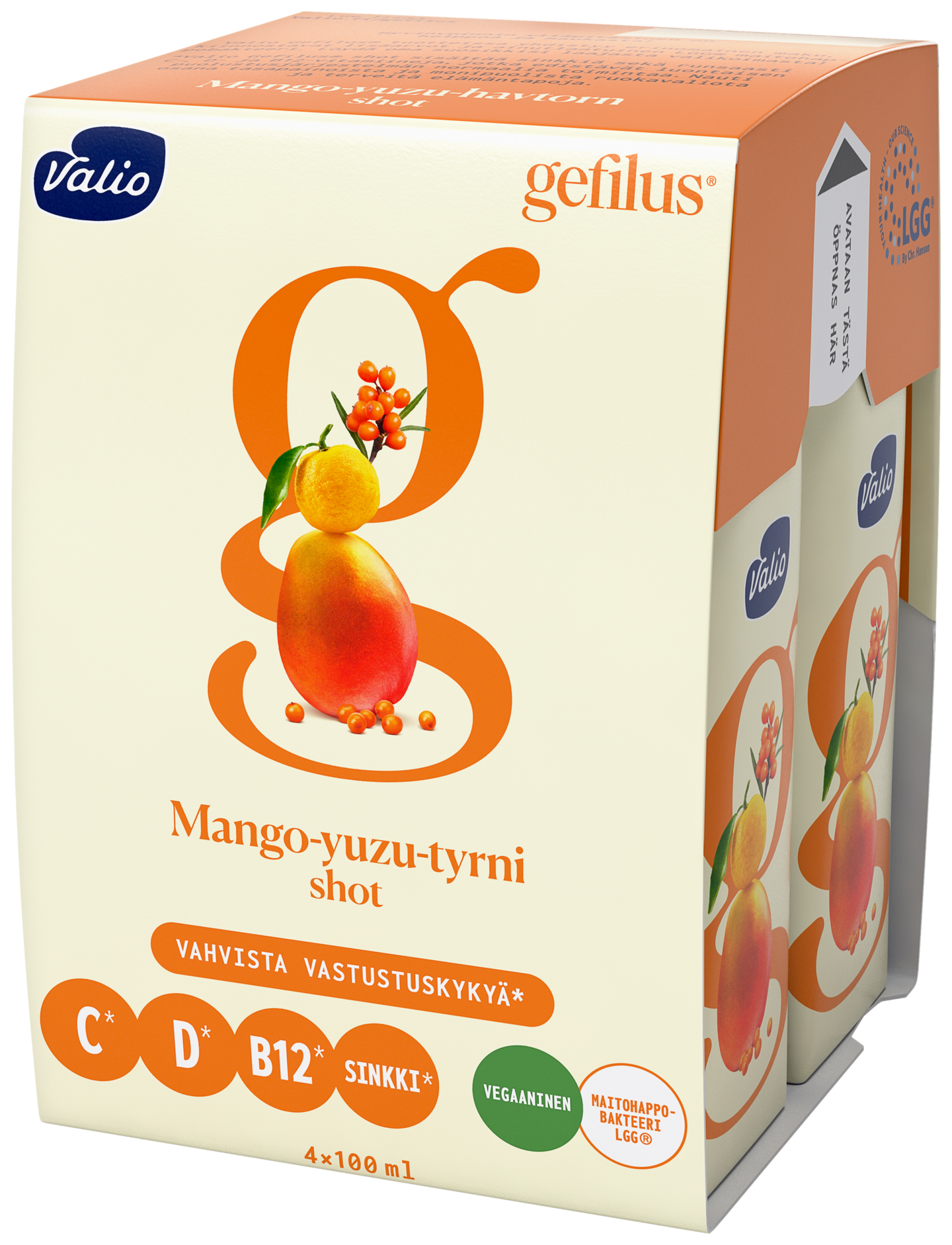 Valio Gefilus shot 4x100ml mango-yuzu-tyrni | K-Ruoka Verkkokauppa