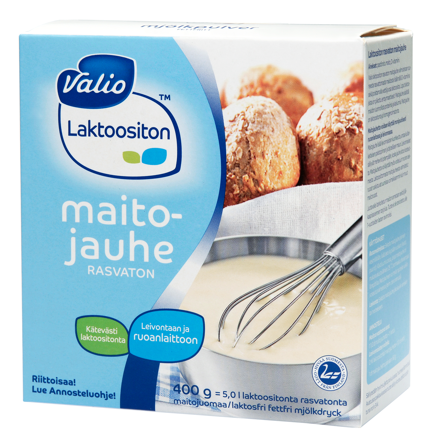 Valio Eila® rasvaton maitojauhe 400 g laktoositon | K-Ruoka Verkkokauppa