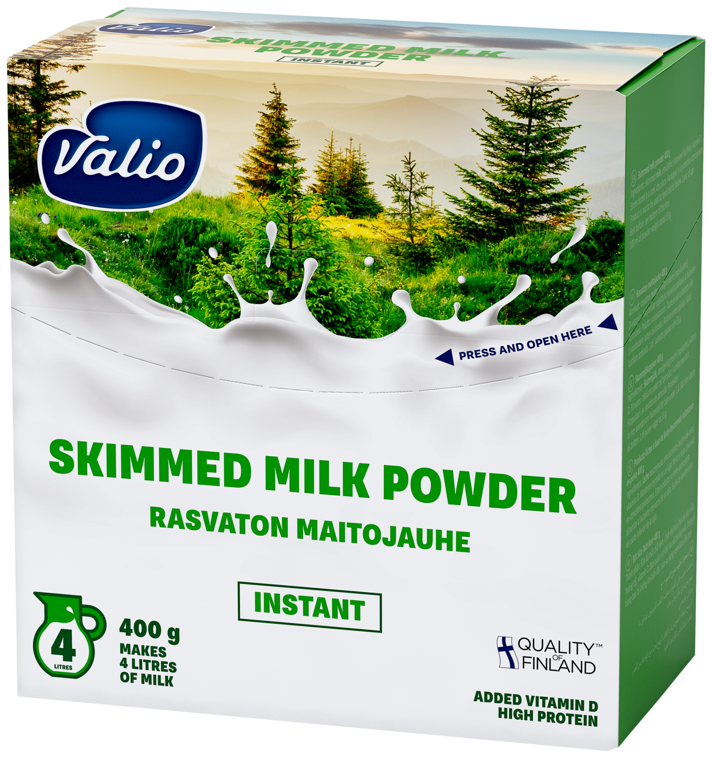 Valio rasvaton maitojauhe instant 400 g