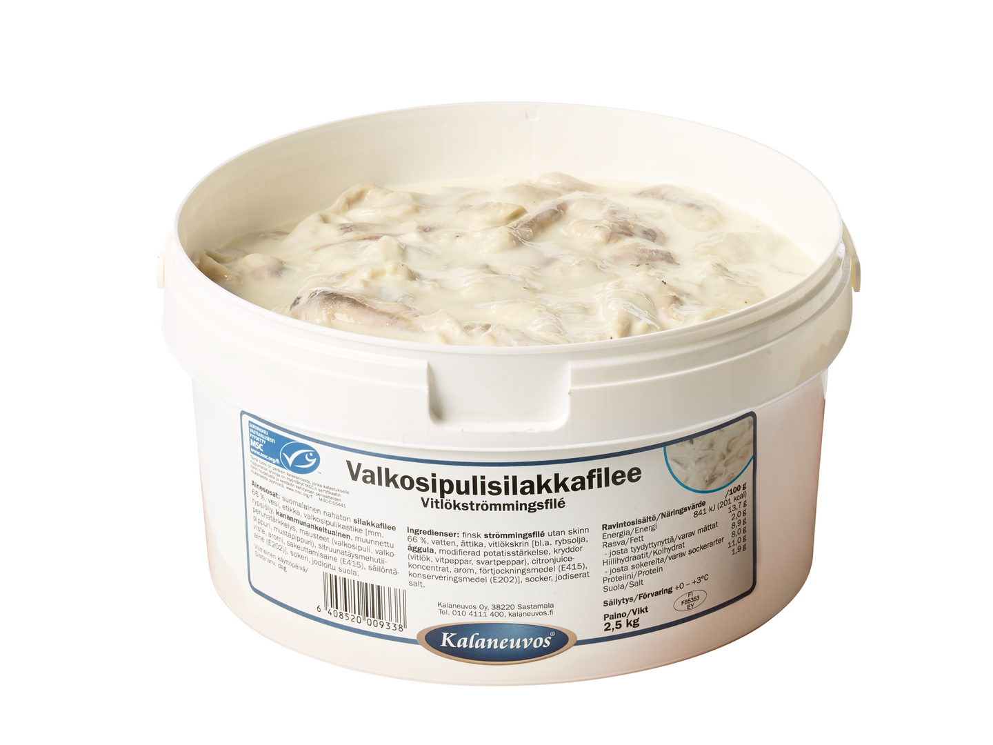 Kalaneuvos Valkosipulisilakkafilee 2,5kg MSC