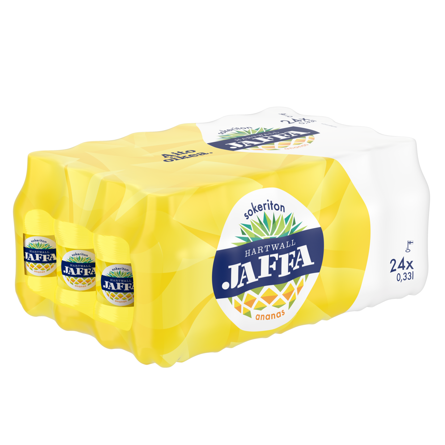 Hartwall Jaffa Ananas sokeriton 0,33l 24-pack