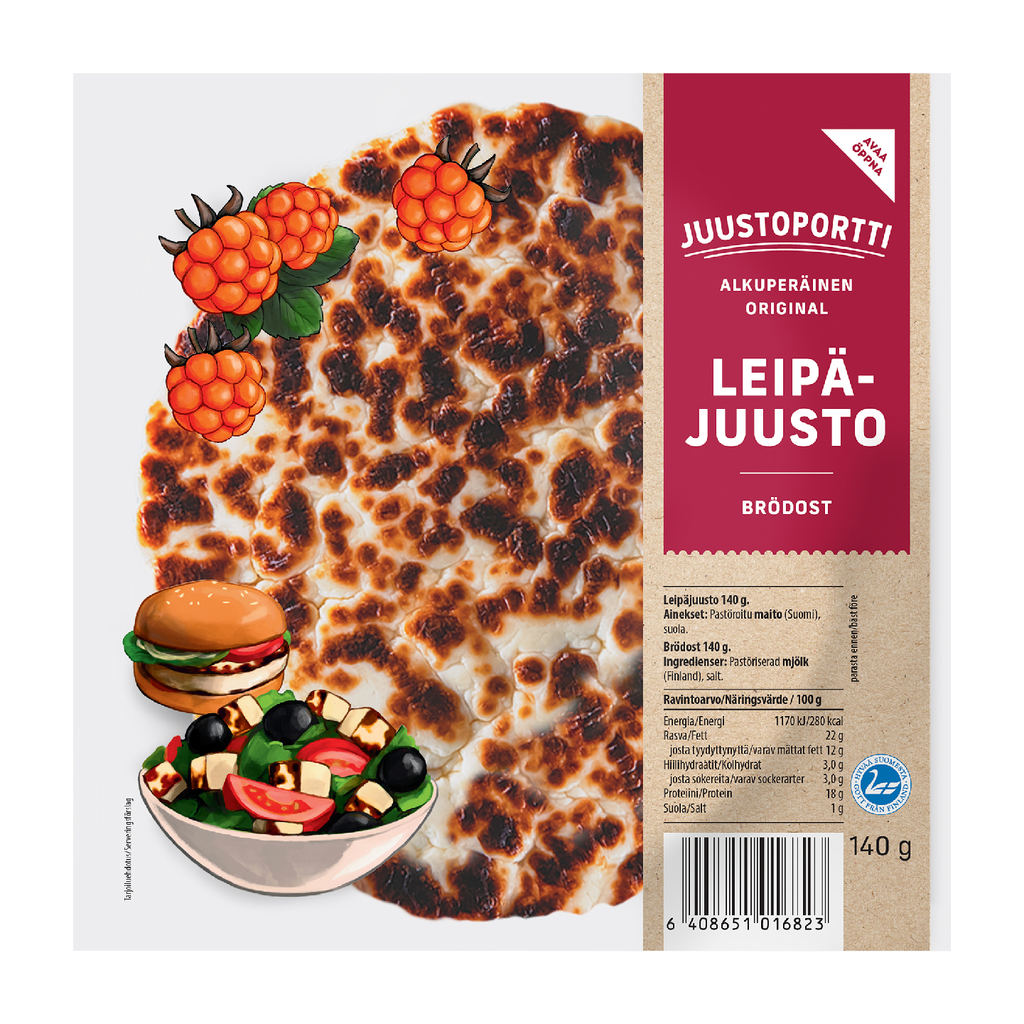 Juustoportti Leipäjuusto 140 g