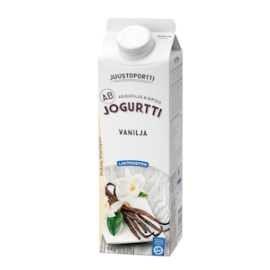 Juustoportti laktoositon AB-jogurtti vanilja 1kg