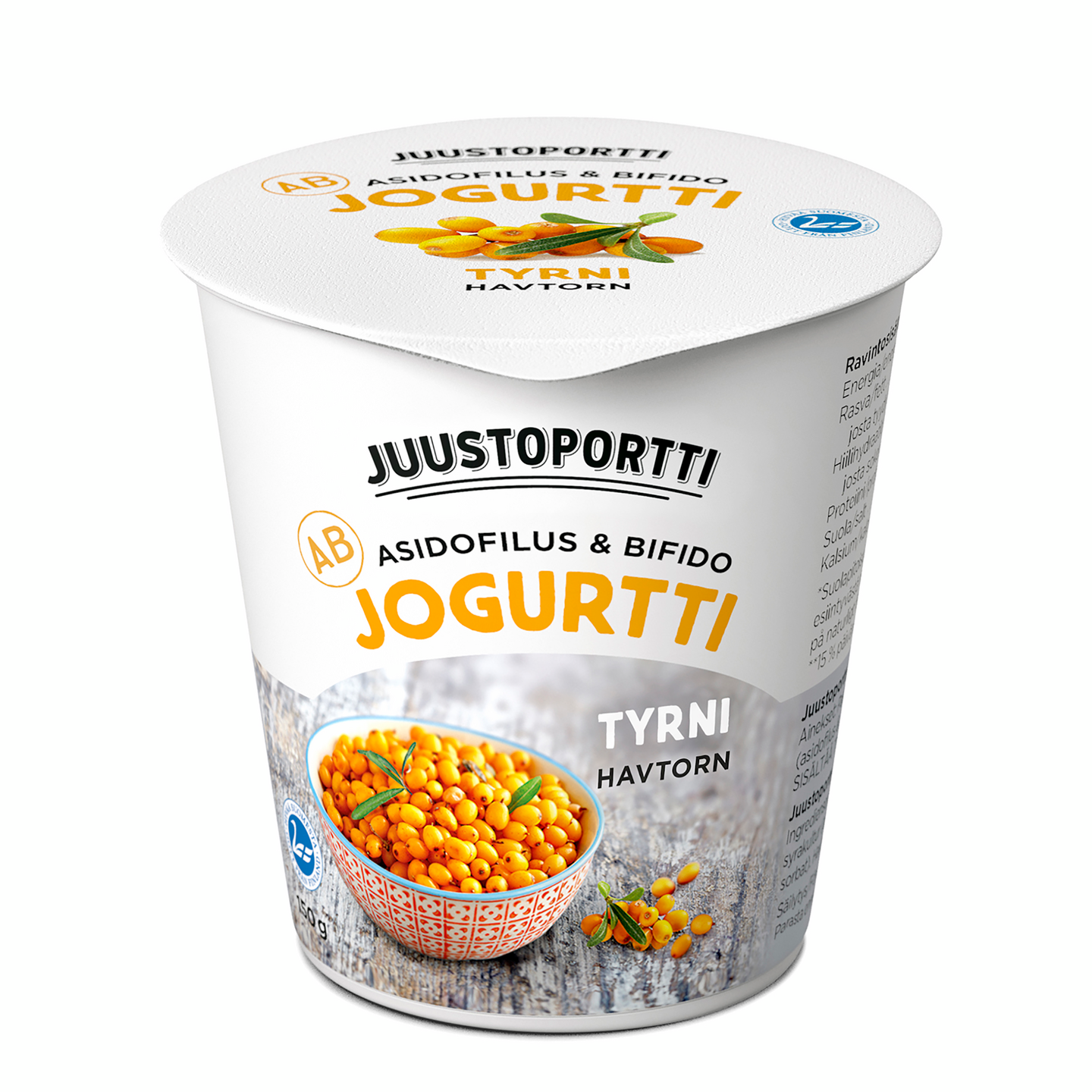 Juustoportti AB-jogurtti Tyrni 150g