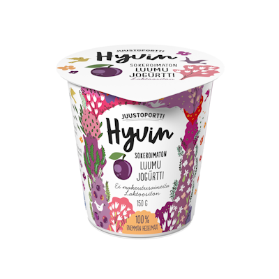 Juustoportti Hyvin sokeroimaton jogurtti 150 g luumu laktoositon