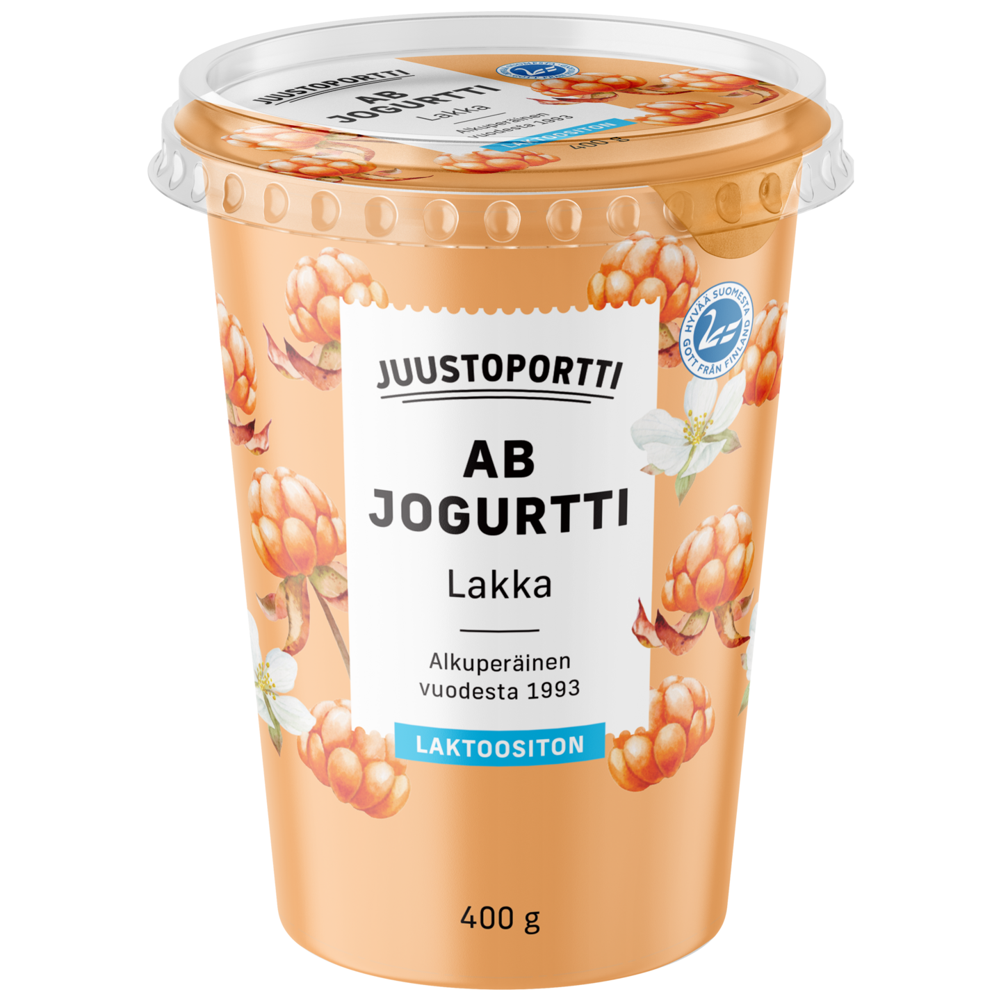 Juustoportti AB-jogurtti 400g lakka laktoositon