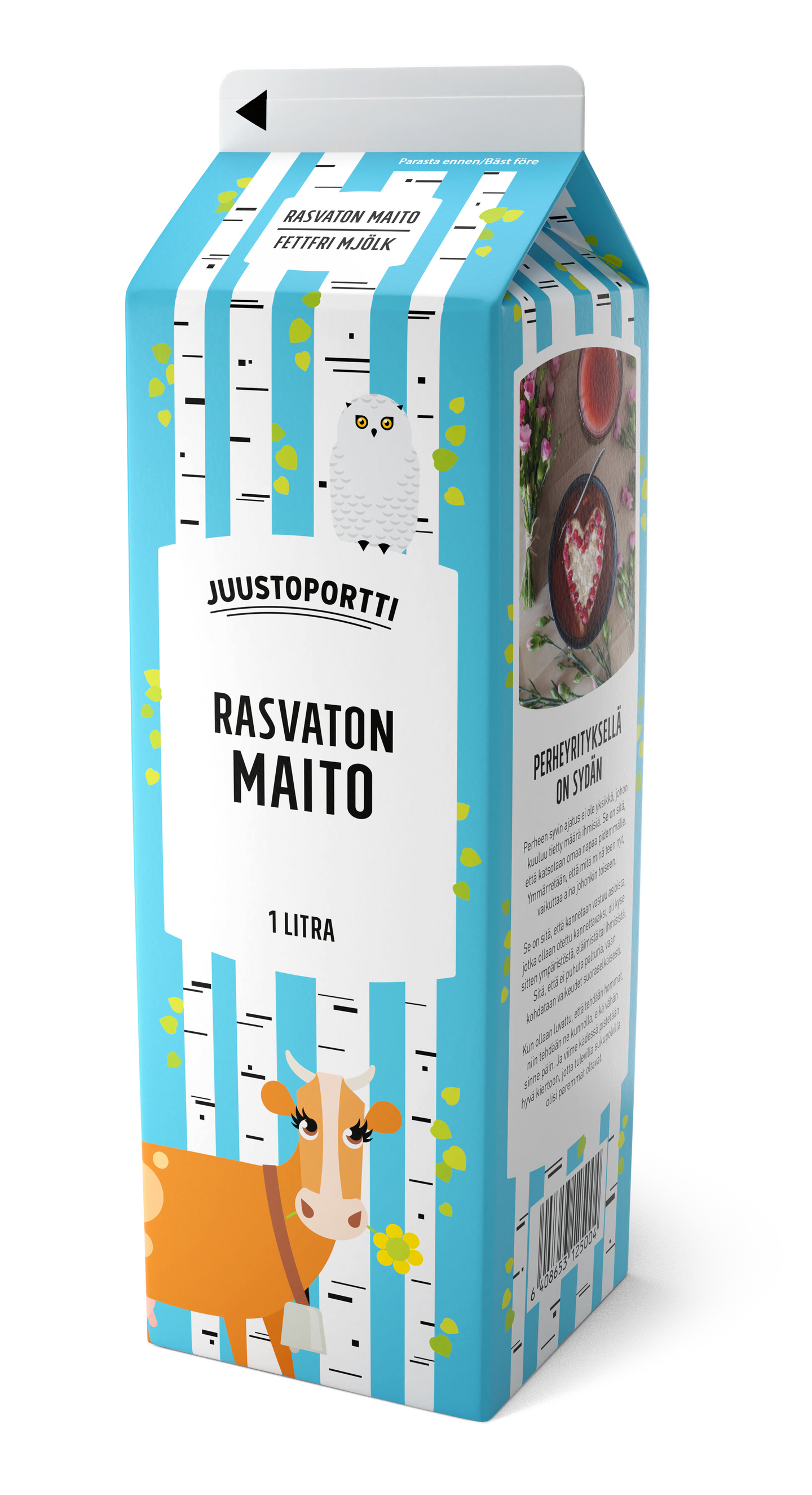 Juustoportti Rasvaton maito 1l