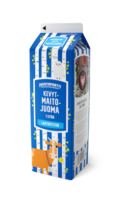 Juustoportti laktoositon kevytmaitojuoma 1l