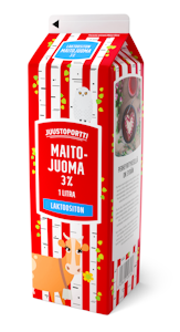 Juustoportti laktoositon maitojuoma 3% 1l