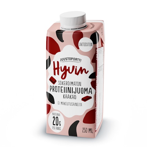 Juustoportti Hyvin sokeroimaton proteiinijuoma 250ml kaakao laktoositon