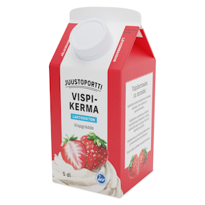 Juustoportti vispikerma 0,5l laktoositon UHT