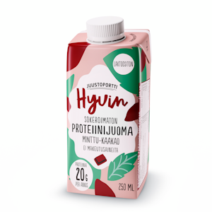 Juustoportti Hyvin sokeroimaton proteiinijuoma 250ml minttu-kaakao laktoositon