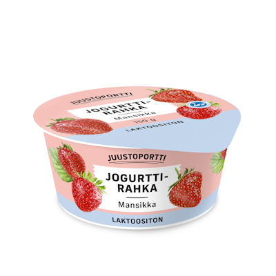 Juustoportti jogurttirahka 150g mansikka laktoositon