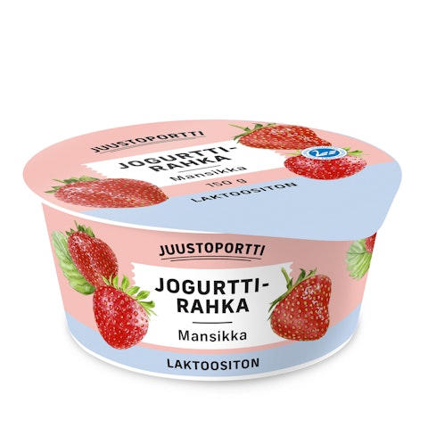 Juustoportti jogurttirahka 150g mansikka laktoositon