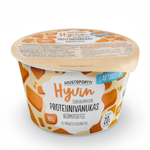 Juustoportti Hyvin sokeroimaton proteiinivanukas 180g kermatoffee laktoositon