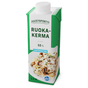 Juustoportti ruokakerma 10% 3,3dl laktoositon