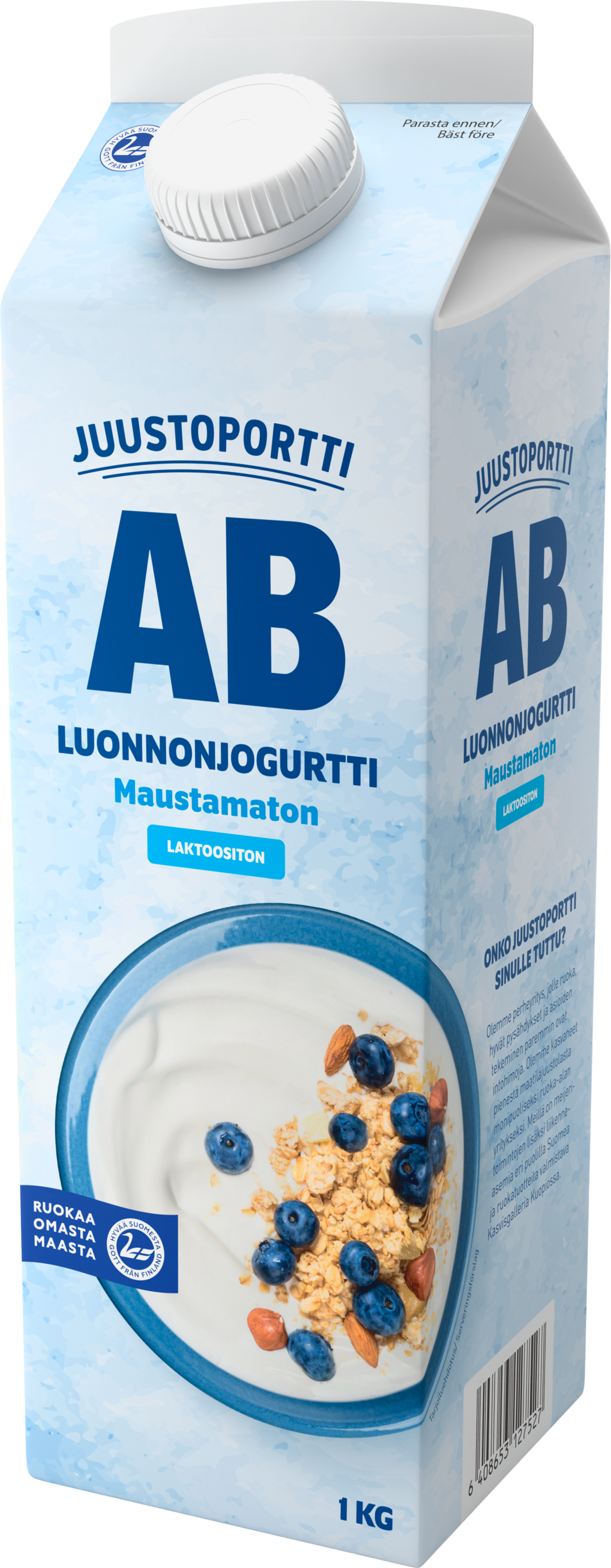 Juustoportti luonnonjogurtti 1kg laktoositon