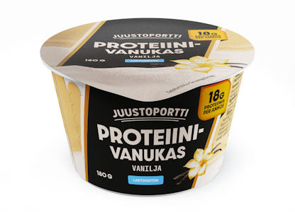 Juustoportti proteiinivanukas 180g vanilja laktoositon