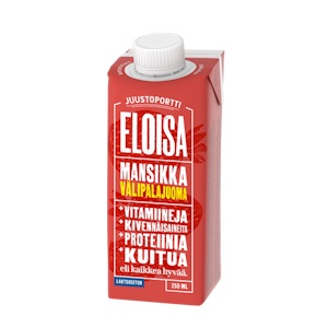 Juustoportti Eloisa välipalajuoma 250ml mansikka laktoositon gluteeniton