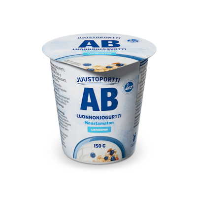 Juustoportti AB-luonnonjogurtti 150g maustamaton laktoositon