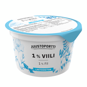 Juustoportti viili 1% 200g laktoositon