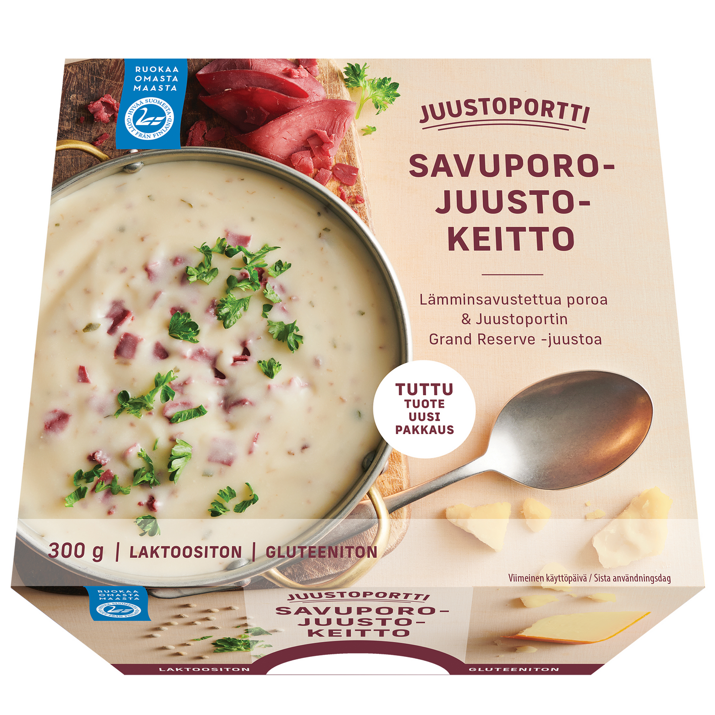 Juustoportti savuporo-juustokeitto 300g laktoositon ja gluteeniton