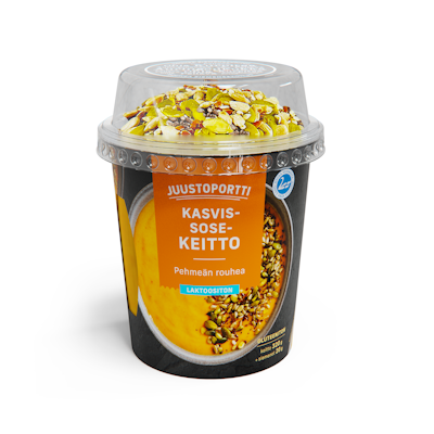 Juustoportti pehmeän rouhea kasvissosekeitto laktoositon gluteeniton 340g