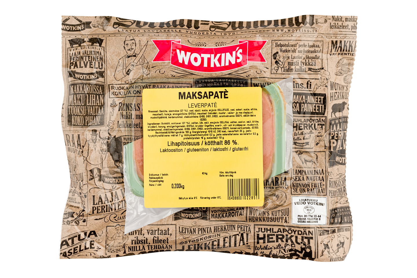 Chef Wotkins Maksapate 200g | K-Ruoka Verkkokauppa