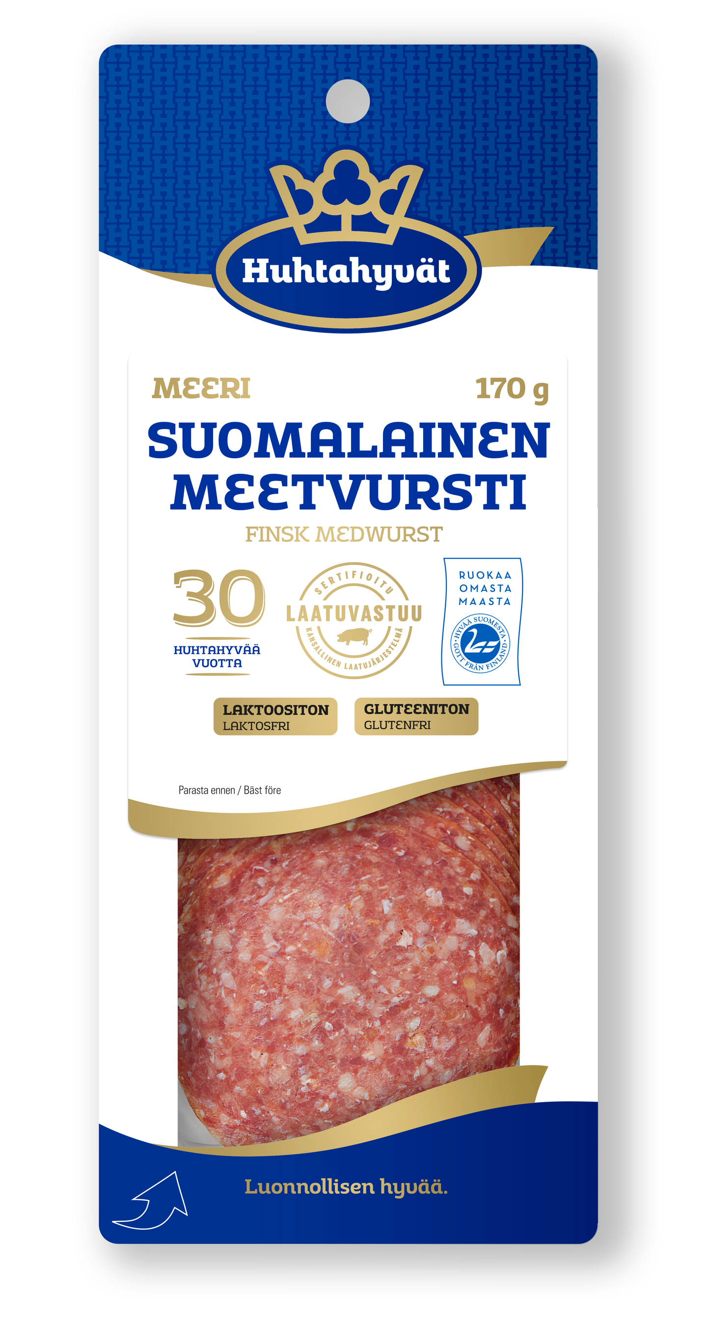 Huhtahyvät suomalainen meetvursti 170g | K-Ruoka Verkkokauppa