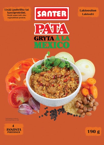 Santer Pata Gryta a la Mexico Riisi-kasvis-mausteseos 190g